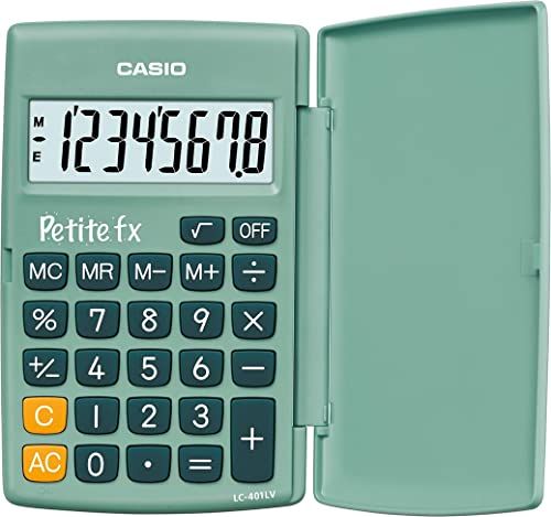 Casio LC-401LV-GN-BOITE Calculatrice Scolaire Primaire Verte