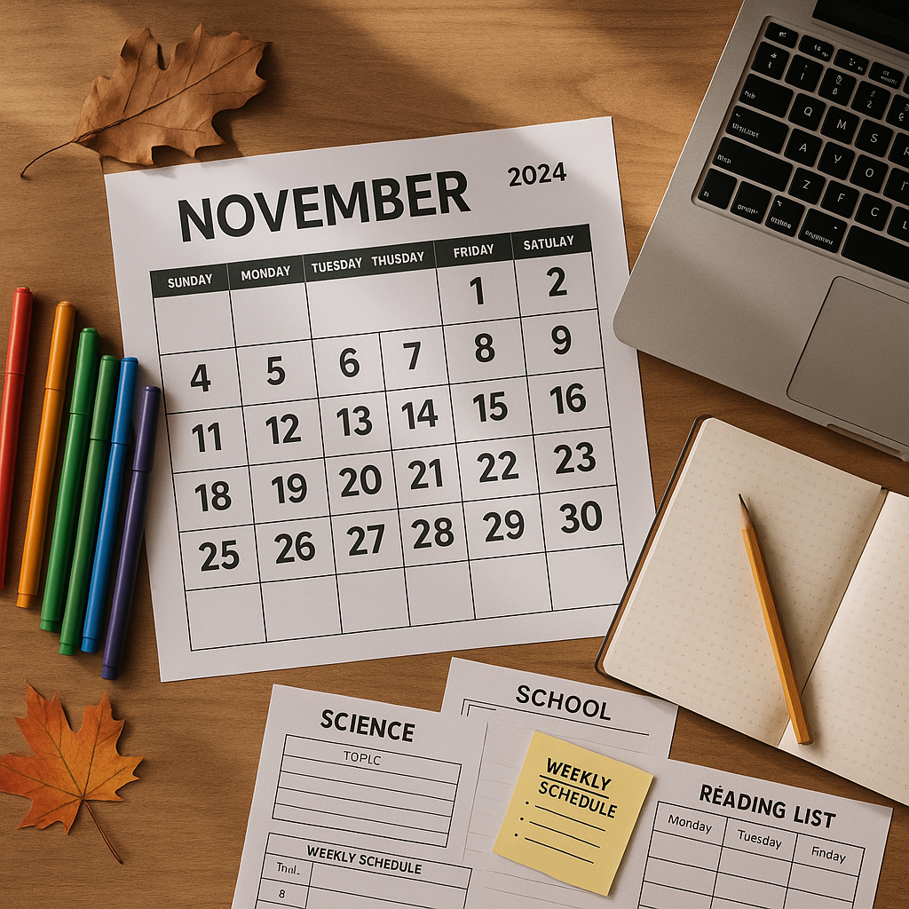 Calendrier novembre 2024 : dates, semaines et jours fériés
