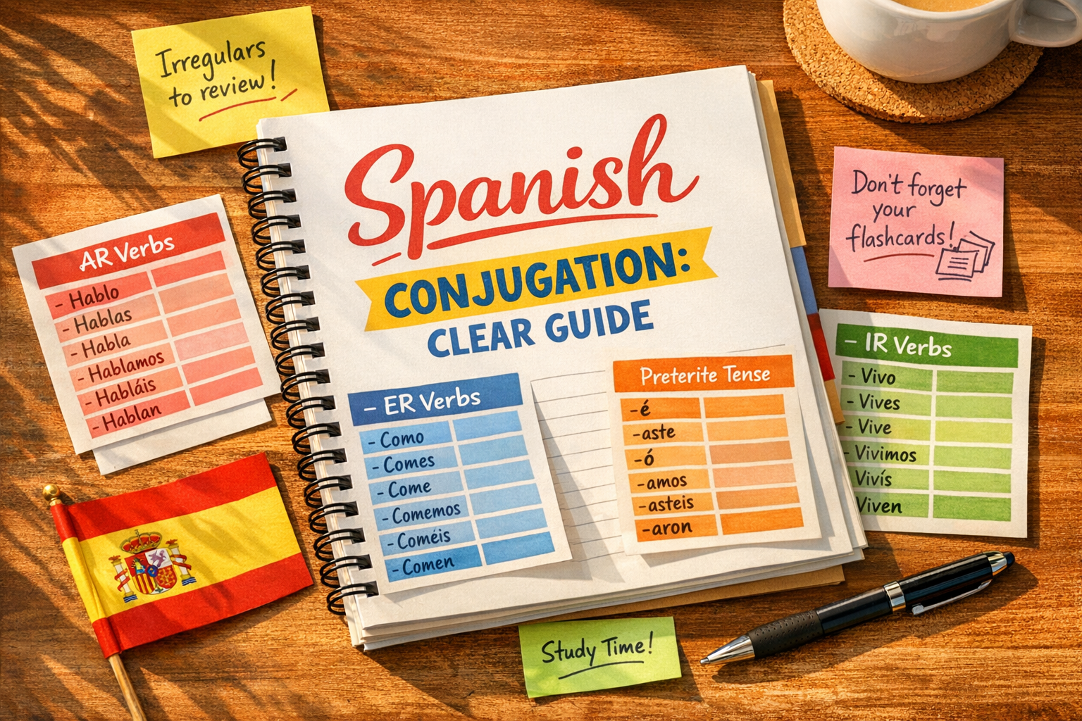 Espagnol conjugaison : le guide clair pour ne plus te tromper