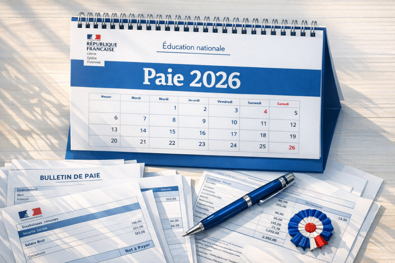 Jour de paye Éducation nationale : dates et délais 2026