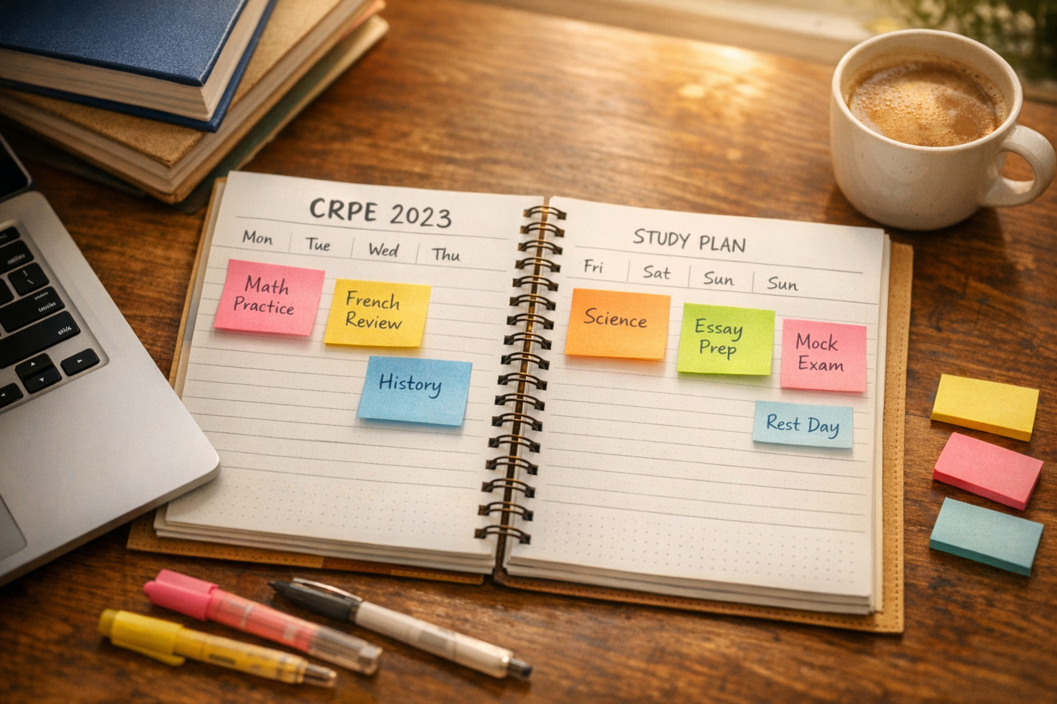 Planning révision CRPE 2023 : méthode réaliste pour réussir