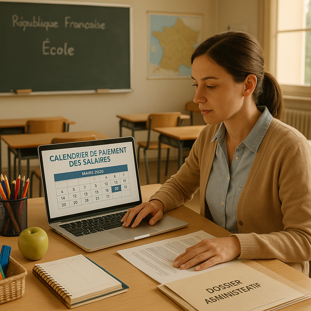 Salaire enseignant date : quand tombe la paie en 2026 ?