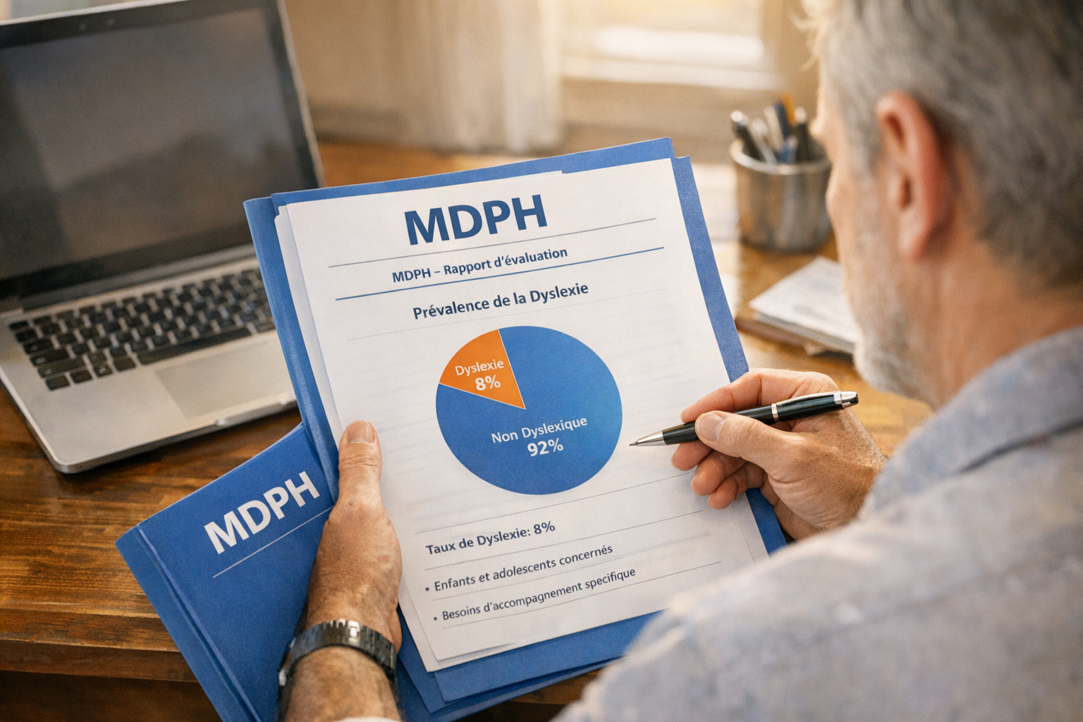 Taux MDPH dyslexie adulte : comprendre le bon niveau